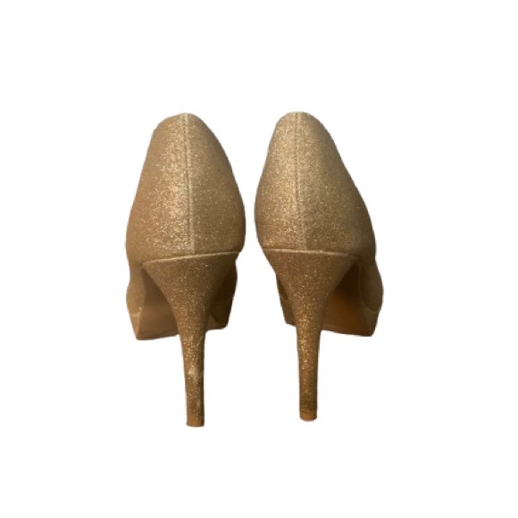 Olsenboye Sparkly Gold Pumps - Picture 4 of 10